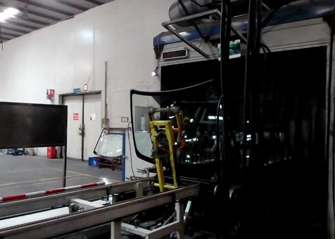 Linea di produzione di vetro dell'automobile linea dell'adesivo dello specchio della stazione del bottone del retrovisore